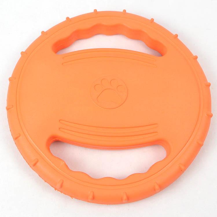 EVA Foam Bite-Resistant Flying Disc Dog Toy for Golden Retrievers & Teddies Diameter 20cm оранжевый