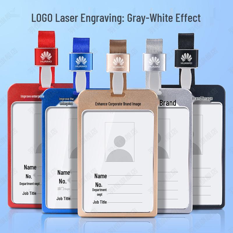 Aluminum Alloy ID Badge Lanyard with Card Holder