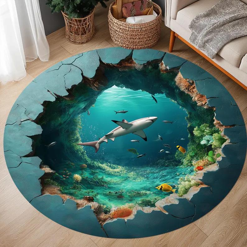 Tappeto Rotondo Luna Tappeto Spazio Esterno Tappeto Decorazione Luna Tappeto Pianeta Tappeto Notturno Tappeto Rotondo Luna Stanza Bambini Camera da Letto Ragazzo Tappeto Circolare