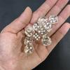 50Pcspack High Quality New 12Mm Acrylic Transparent D6 Point Dice #12 Round Corner Boutique Dice