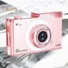 Fotocamera digitale con doppio obiettivo, display IPS, messa a fuoco automatica, zoom, anti-vibrazione, ricaricabile, condivisione wireless, fotocamera selfie Wi-Fi