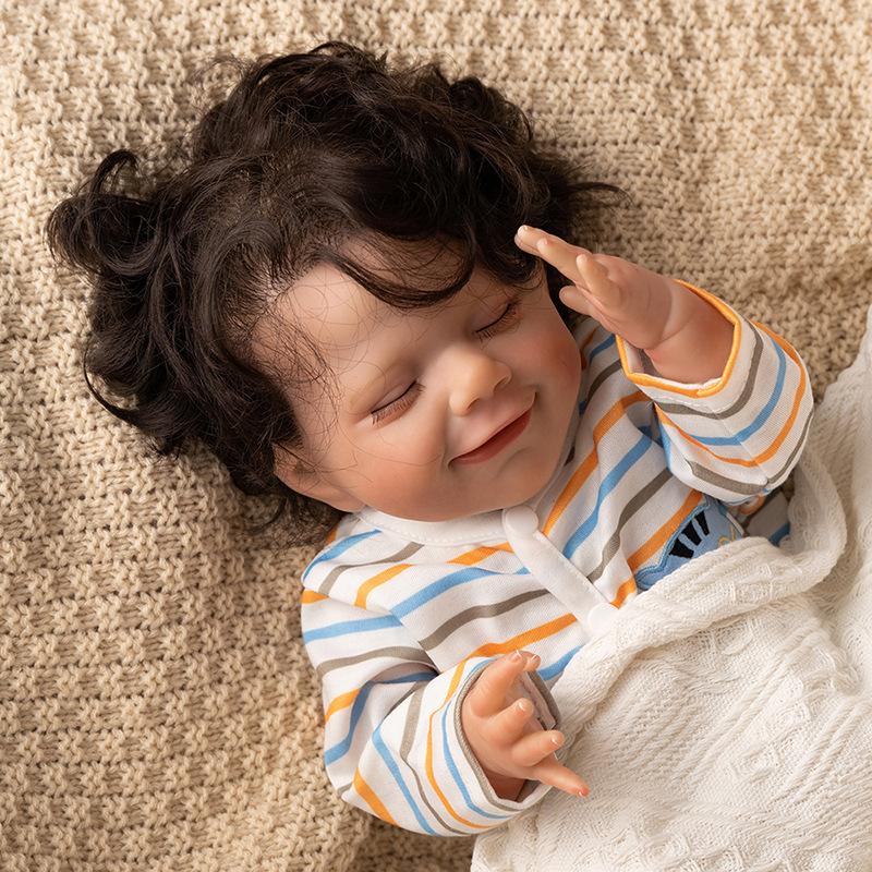 18 April Rebirth Doll Girl Toy Vinyl Simulation Baby Toy Hand Hair Transplant