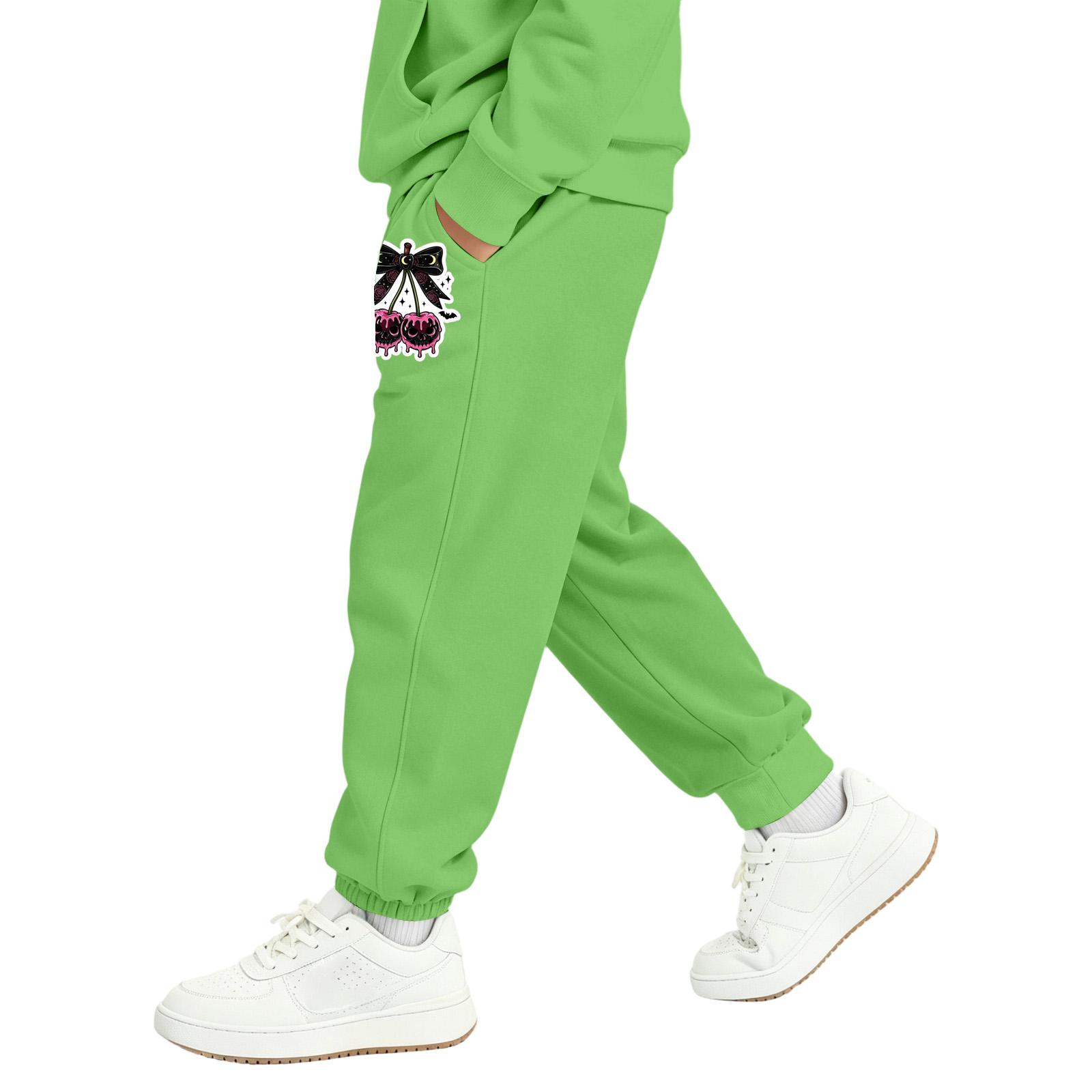 Kids Halloween Print Sweatpants with Pockets for Boys and Girls 130