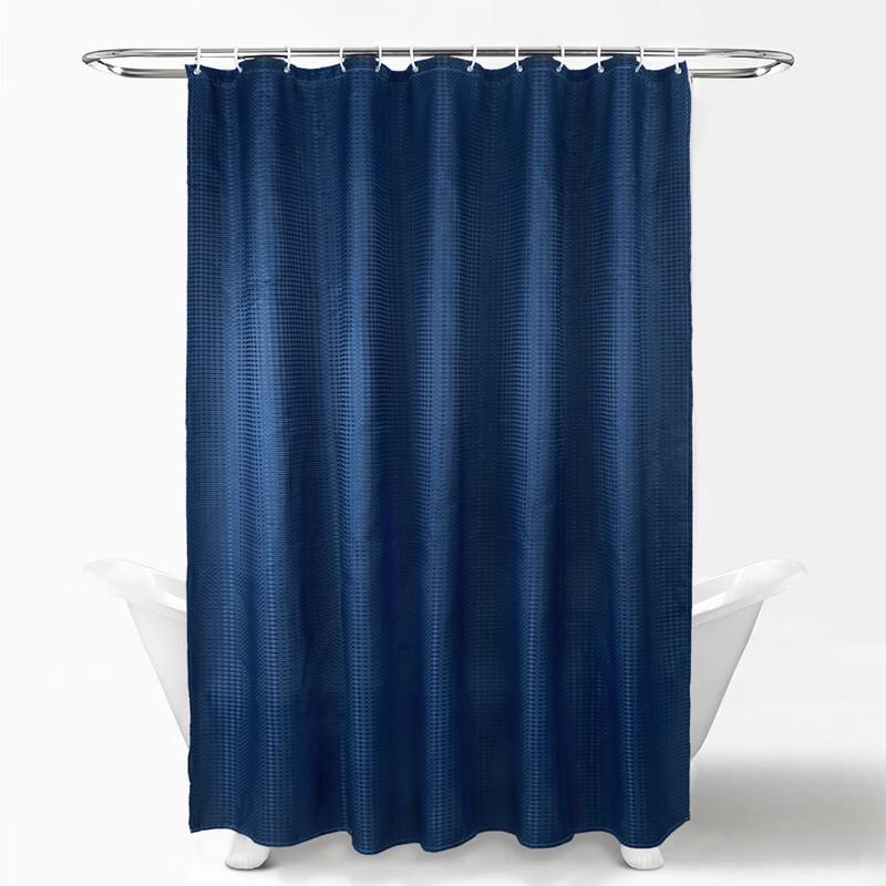 LISM Thickened Waffle Polyester Shower Curtain