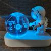 Creative 3D Astronaut Crystal Ball Led Night Light for Children Bedroom Planet Space Solar System Lamp USB Christmas Kid Gift