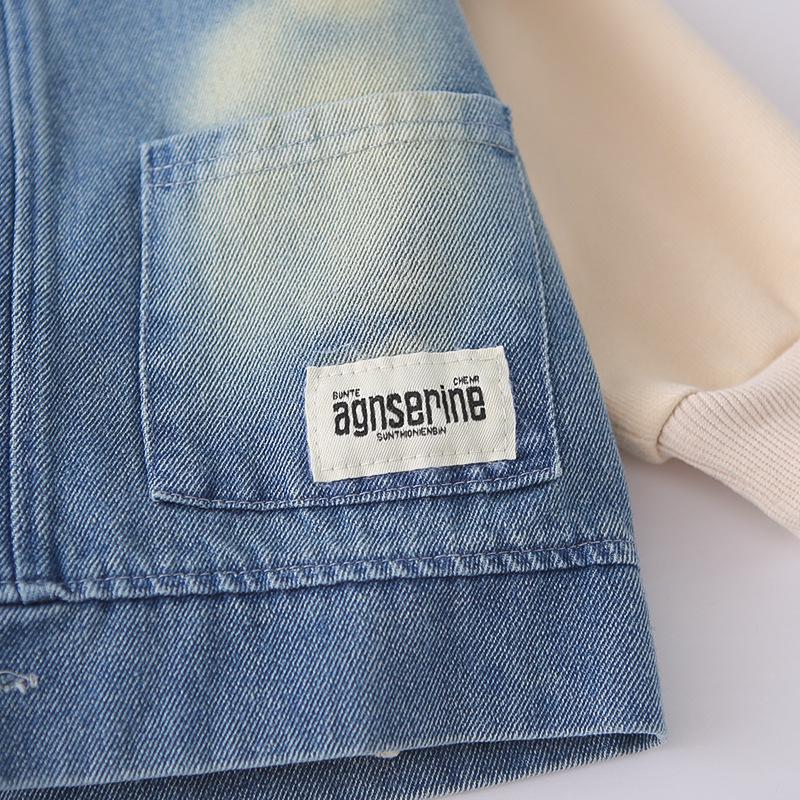 Koreanischer Stil Jungen Frühling/Herbst 2026 Jeansweste 3-teiliges Set - Cooles und hübsches Hemd für Kinder