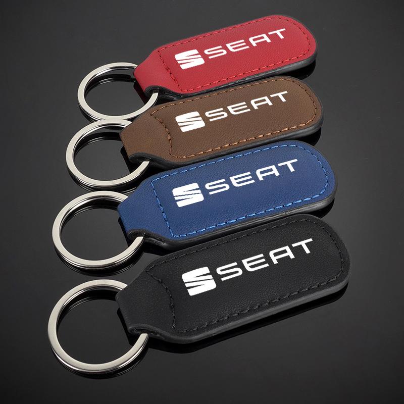 Car Emblem Keychain Anti-loss Keyring Pendant Gifts For Seat Leon FR FR+ Cupra Ibiza Altea Formula Racing Alhambra Accessories