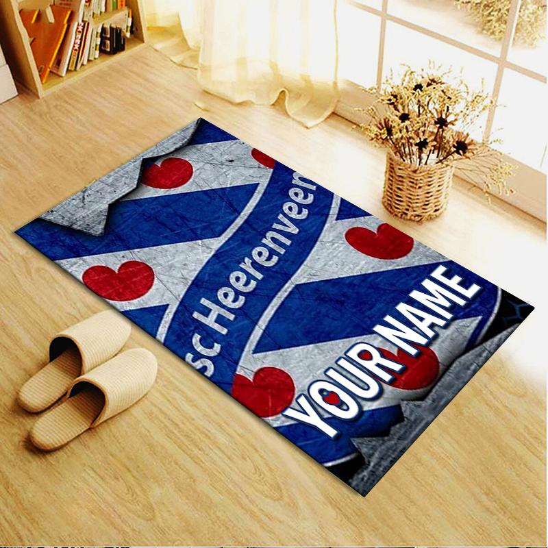 Custom Name SC Heerenveen Carpet Rug for Living Room Bedroom Home Sofa Decoration,Kids play Non-slip Floor Mat
