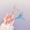 Transparent Hair Sticks Blue Women Scrunchie Headwear New Fish Tail Hairpin