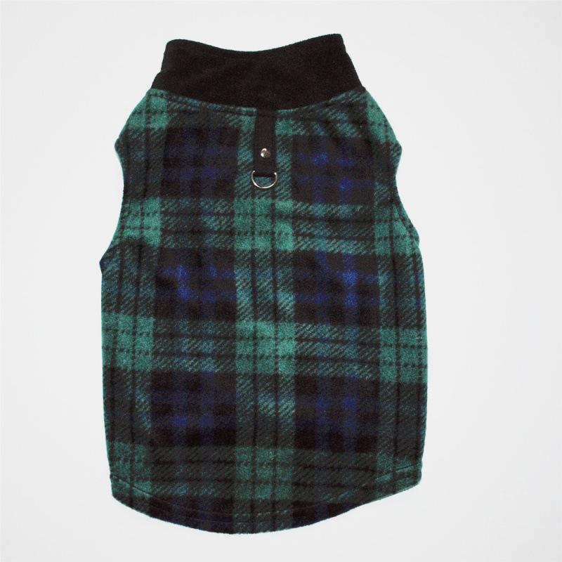 Large Dog Autumn/Winter Fleece Coat with Traction Buckle and Stand Collar