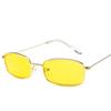 Unisex Kleine Retro-Sonnenbrille Rechteckige Sonnenbrille Männer Metallrahmen Brillen Outdoor Klare Linse Sonnenbrille Für Frauen