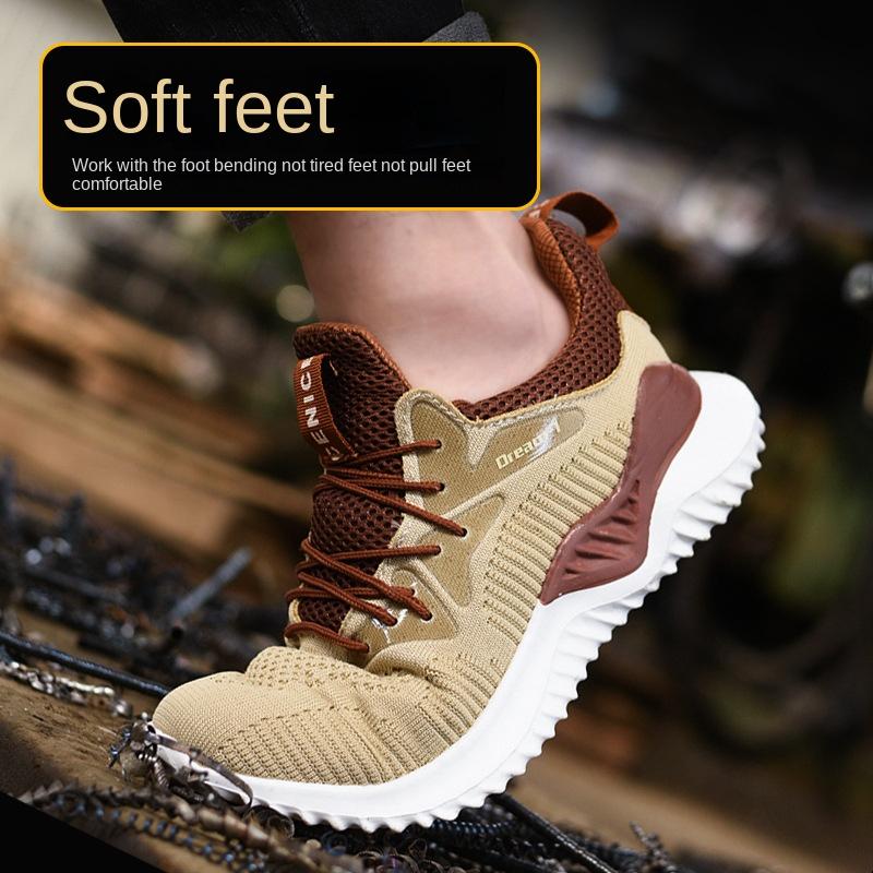 Anti-smashing, Anti-piercing and Anti-compression Labor Insurance Shoes, Sports Models, Deodorant Construction Site Workshop Safety Shoes