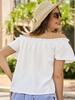Spring/Summer 2023 Women's Off-the-Shoulder Ruffle Blouse - European and American Style