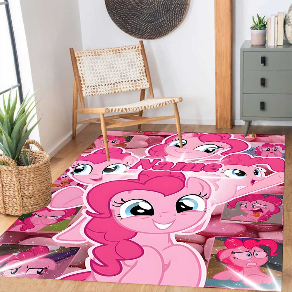 Little Pony (17) Customize your name rug, office chair cushion, home bedroom living room gift.