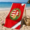 Hungarian Football Emblem Beach Towel, Quick-drying, Easy to Care for, Suitable for Both Fitness and Beach Vacations,Sports Essential