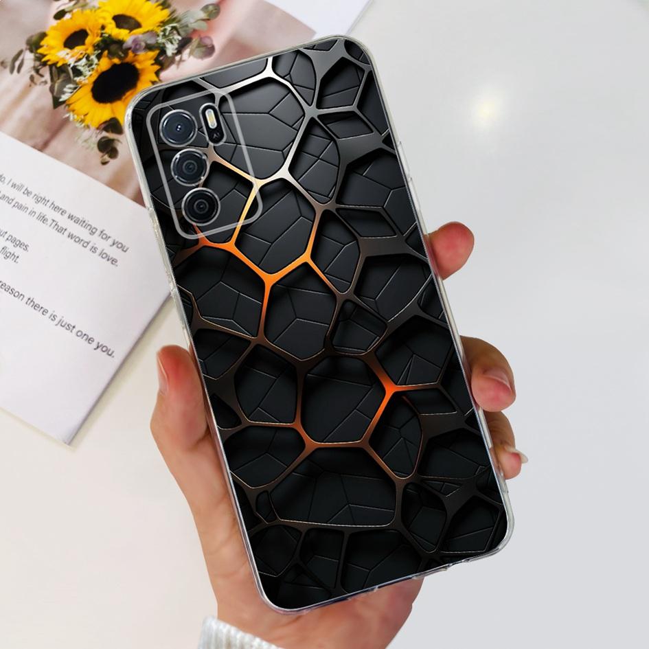 For OPPO A54S Case CPH2273 Back Cover Luxury Marble Cartoon Soft Silicone Phone Case For OPPO A16 CPH2269 A16S CPH2271 Funda New