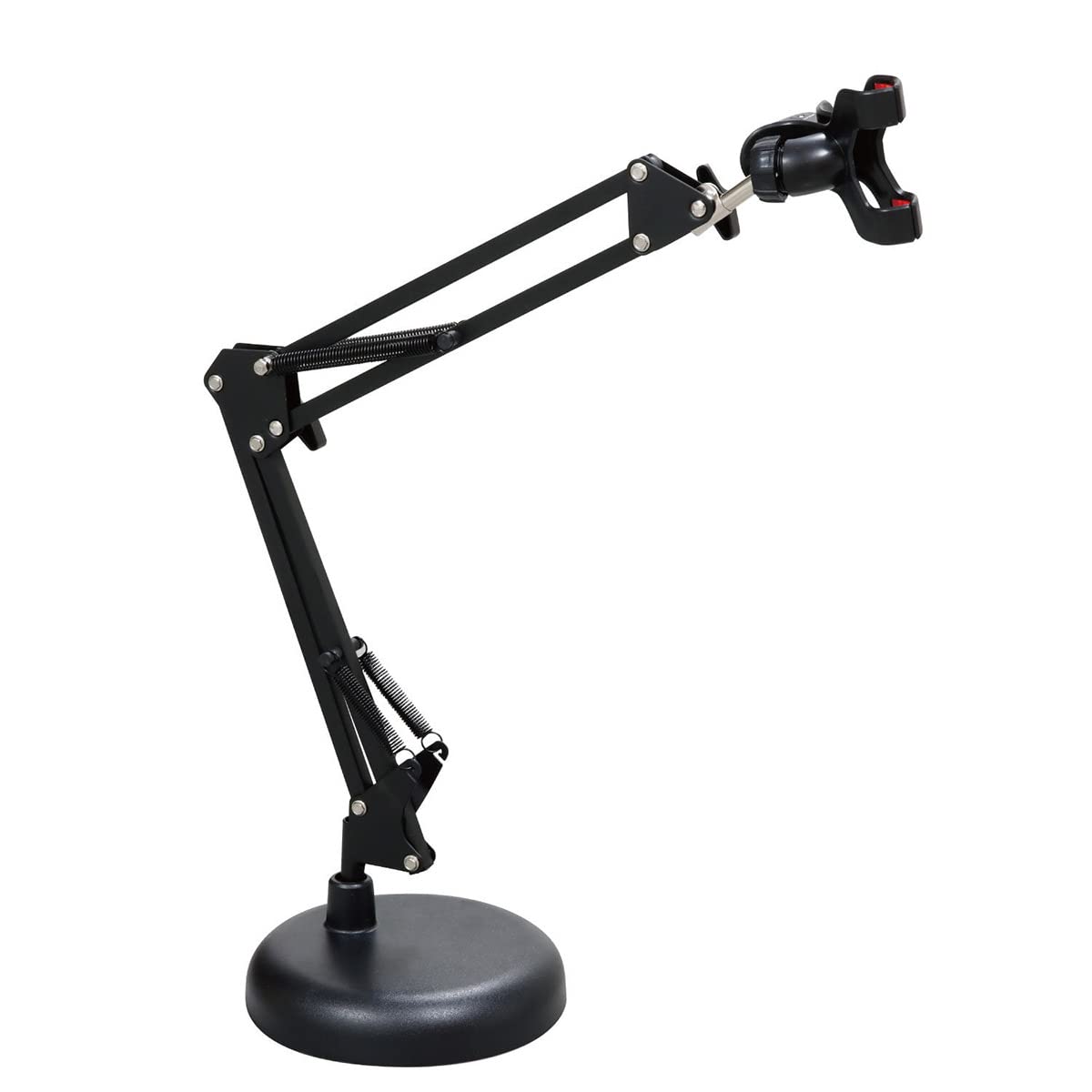 

KIKUTANI [Products handled by Japanese companies with peace of mind] PLATINUM (Platinum) Spring Arm Tabletop Smartphone Stand Black MPS1 BK
