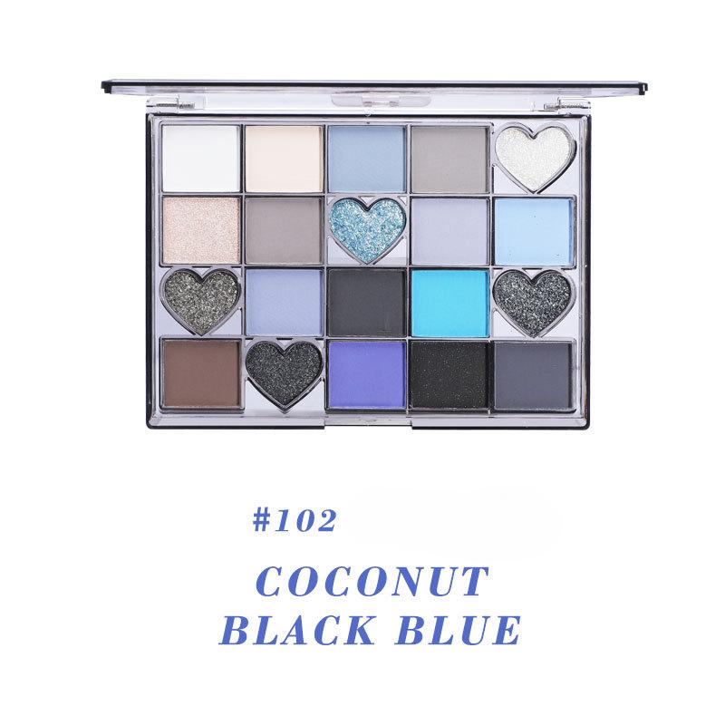 Dvacetibarevná paleta očních stínů, špičkové perleťové matné dívky mohou sladit oční stíny a make-up, jak chtějí