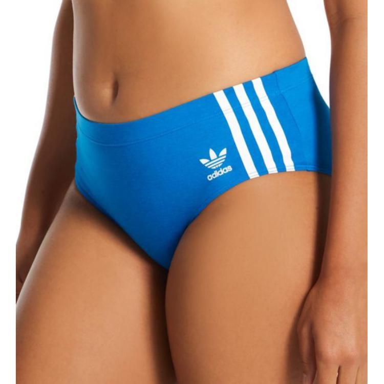 Adidas Originals Solid Color Striped Triangle Underwear Women Underwear Blue 4A7H64