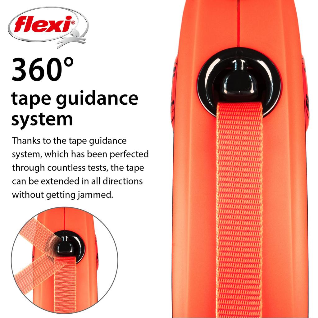Flexi Retractable Lead Extreme Tape Size 5m [Dog Lead] (S (Under 20kg))