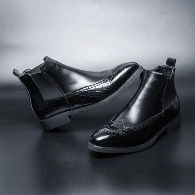 Mode Lederstiefel für Herren Echtes Leder Große Größen Stiefel Hochwertige Designer Formelle Stiefel Lässige Stiefel Mode Business