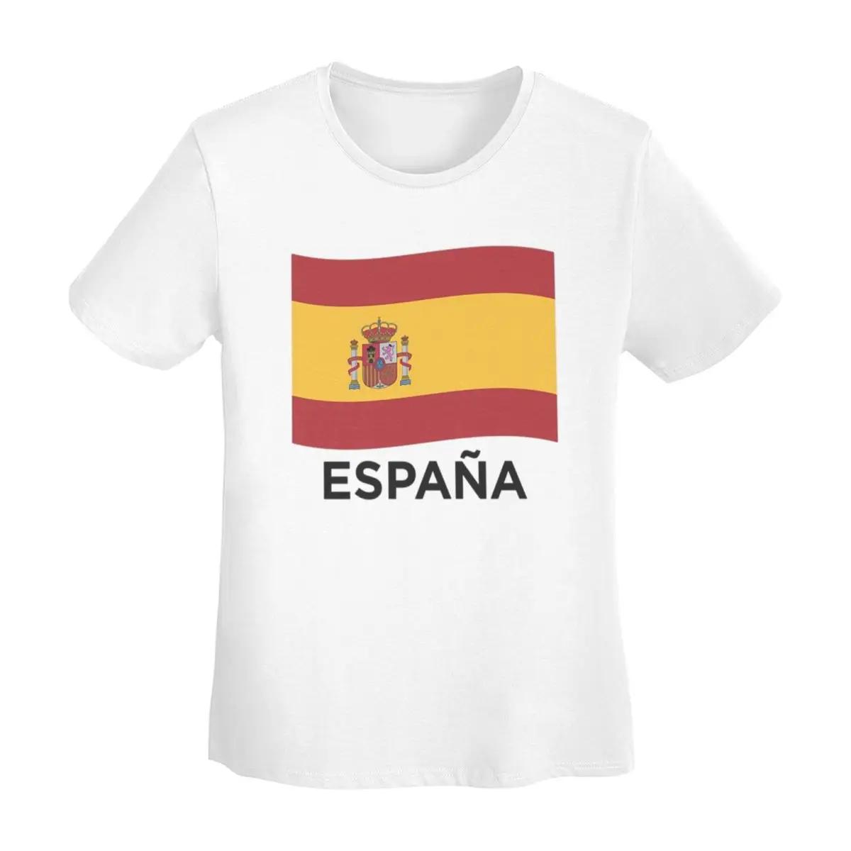 

Espana Flag Of Spain Spanish TShirt Women Short Sleeve T Shirts ONeck Clothes Cotton Summer Tees Streetwear S