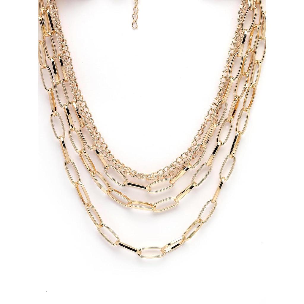 Western-Stil, Boho-Designer, trendige Mode, mehrschichtige, klobige Gliederkette für Frauen und Mädchen