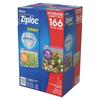 Ziploc Slider Bags, 166 Count (96 Quart Bags, 70 Gallon Bags)
