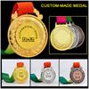 Marathon Gold Winner Award Medals With Neck Ribbon 3D Running Runner 1St 2Nd Trophy Various Sport Souvenir Prize Gift Customized