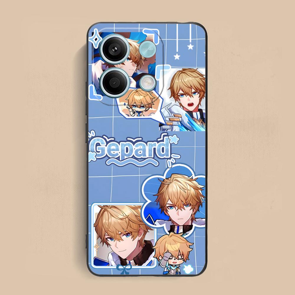 

HSR Gepard Matte TPU Mobile Phone Case for Xiaomi Redmi Note 14 13 12 11 S Pro Plus 4G 5G Colorful Printing Cover Redmi Note 11S 4G