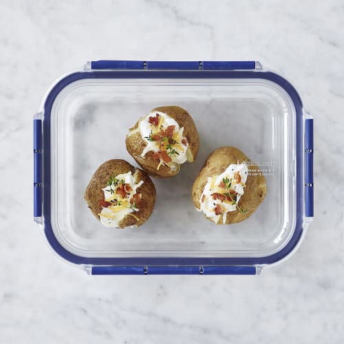 Bestco LBG455, 2.0L Rectangular Heat-Resistant Glass Storage Container with Lid, Lock & Lock, Top Class