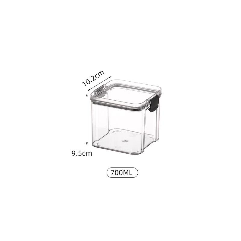 Five Grains Kitchen Airtight Square Spice Jar - Moisture-Proof Food Storage Container