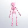 Movable Skeleton Rack Refrigerator Sticker Exquisite Refrigerator Magnets  Children