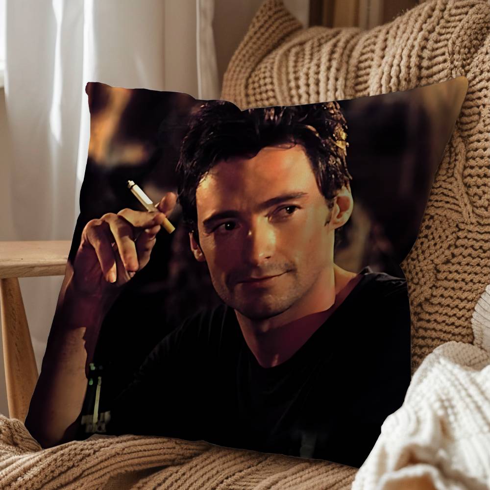 Like a Wolf Hugh Jackman Print Throw Pillow Cover Square Cushion Case for Living Room Bedroom Decor