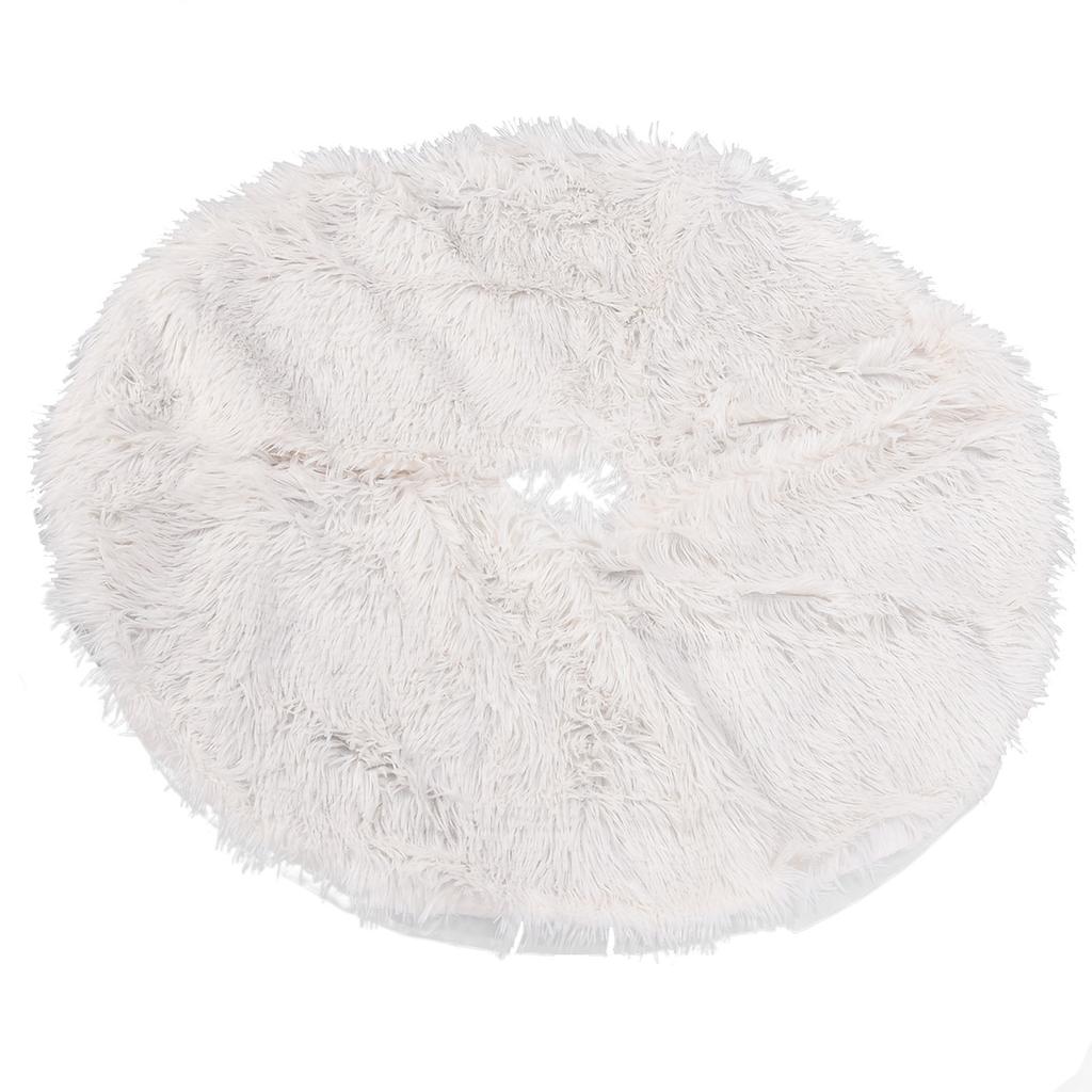 Christmas Tree Skirt Floor Mat Base Cover Round Carpet for Xmas New Year Party Holiday Home