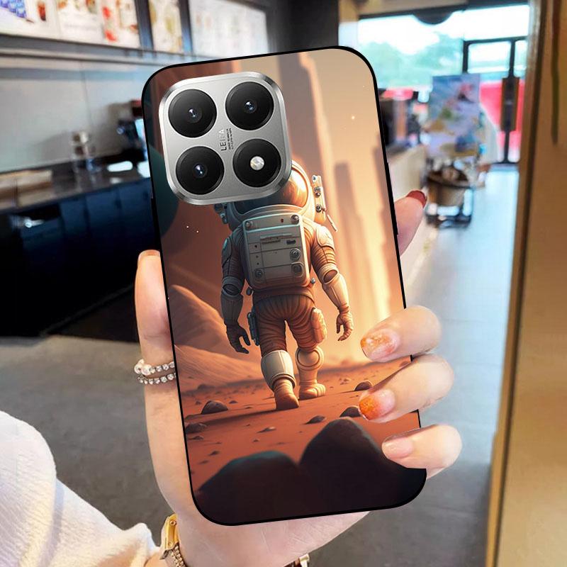 Soft Case For Xiaomi 15T 15 T Fundas Black TPU Silicone Back Cover For Xiaomi15T Phone Case Shockproof Protective Cartoon Coque