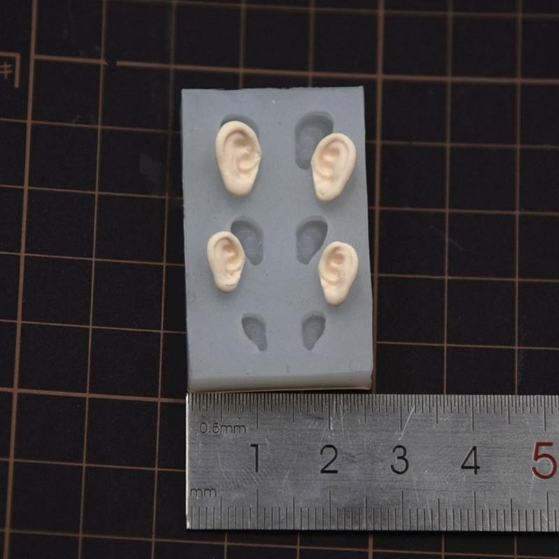 Universal Use Fondant Molds Delicate Ear ShapesDecor Crafting Versatile Silicone Mold for Your Cakes Cupcakes Dessert