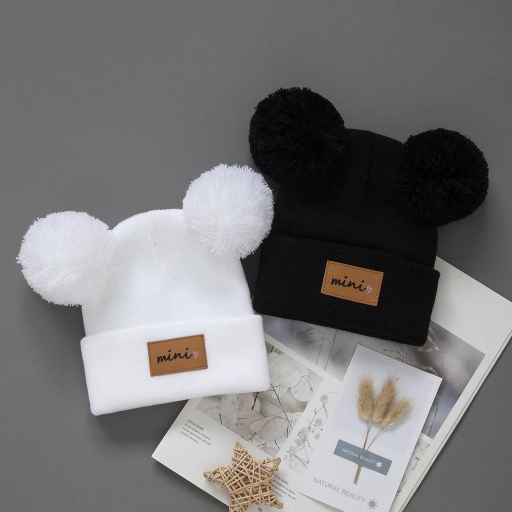 1/2 Stück Neugeborenes Baby Wintermütze Kinder Beanie Mütze für Mädchen Jungen Säuglingszubehör Kinderhüte Elastisch 0-3J Kleinkind Mädchen Jungen Mütze