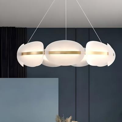 Nordic LED Wisząca lampa Nowoczesna dekoracja domu Lampa wisząca Wystrój pokoju Sypialnia Salon Akrylowy luksusowy żyrandol kwiatowy
