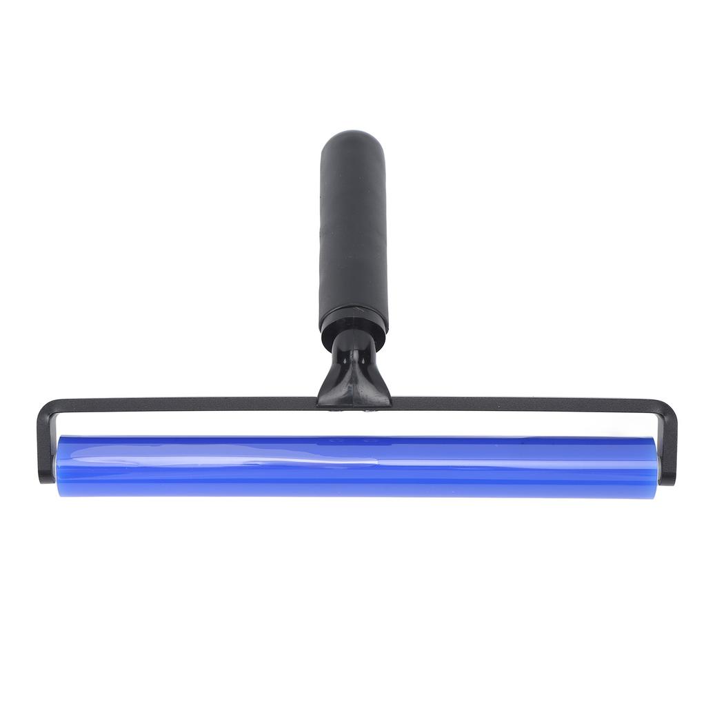 Statischer Rollenstaubentfernungsroller Superklebrige Blaue Silikon Weiche Statische Wirkungsreinigerrolle mit Schwarzem Griff