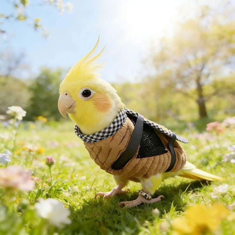 Parrot Travel Bag Adjustable Foldable Anti-Escape Portable Carrier for Lovebirds Budgerigars Leak-Proof Wear-Resistant