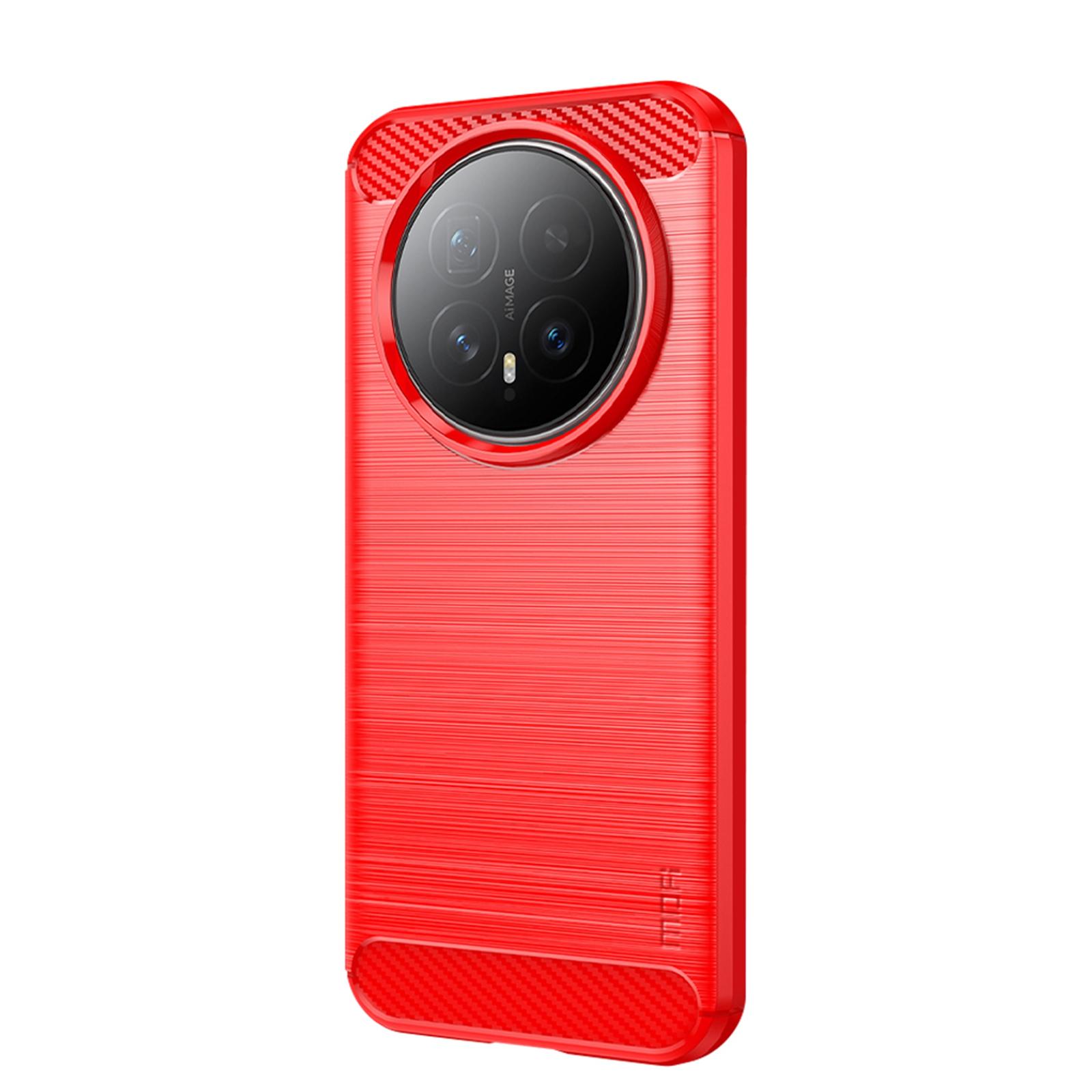 

Для Honor Magic8 5G Задня кришка MOFI Матова текстура Вуглецеве волокно М який ТПУ чохол