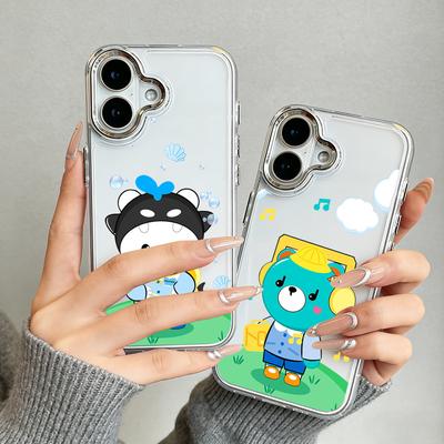 Cartoon Mascot GMMTV Phone Case For iPhone 17 16e 16 15 14 13 12 11 Mini Pro Max X XR XSMAX 8 7 Air Plus Transparent Soft Cover