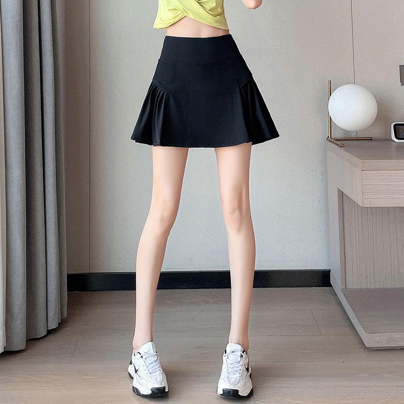 Women's Quick-Dry Badminton & Tennis Sportswear Set: Summer 2025 Short Sleeve Skirt for Fitness, Yoga, Morning Runs
