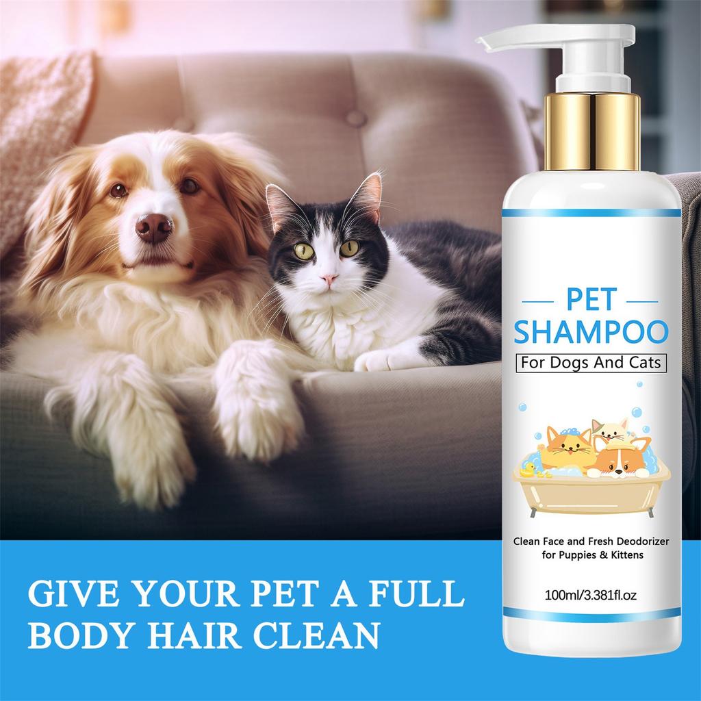 Pet Face And Body Cleanser Universal Shampoo For Cats And Dogs Suitable For Puppies And Kittens