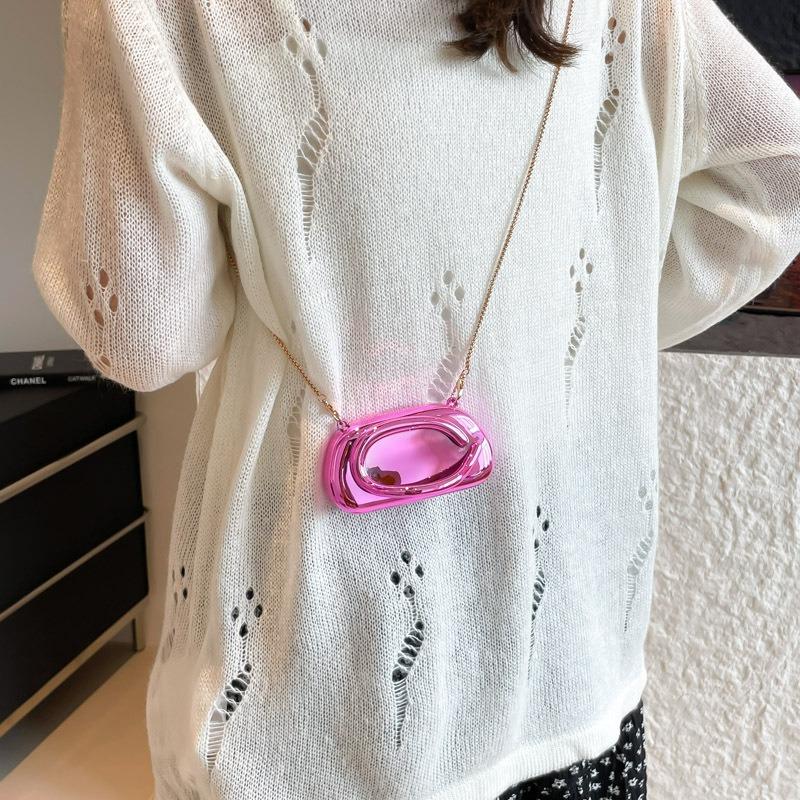 Trendy Colored Wrist Clutch Women's Bag Fashionable Retro Acrylic Dinner Party Wedding Chain Messenger Bag