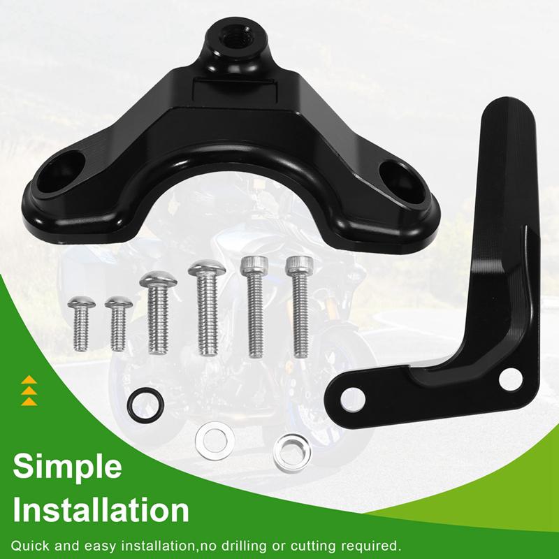 A28G-Motorcycle Steering Damper Holder Kit Stabilizer Mounting Bracket For Kawasaki Ninja ZX-6R ZX 6R 636 ZX6R 2013-2025