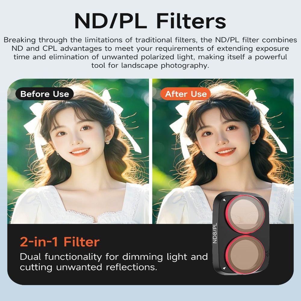 Optical Glass Filters Kit Lens Protector for DJI Osmo Pocket 4P Gimbal Camera Accessories
