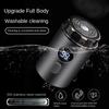 1pcs Men's Electric Shaver Rechargeable Car Portable LED Digital Display Wet and Dry Dual Use Shaver Household Shaver