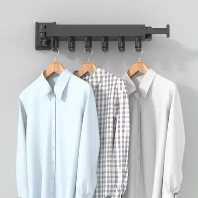 Wall Mounted Clothes Drying Rack,Aluminum Retractable Hanger,Space Saving Collapsible Dryer Racks for Balcony Parlour Laundry